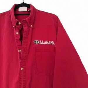 Vintage University of Alabama embroidered button up shirt size XL